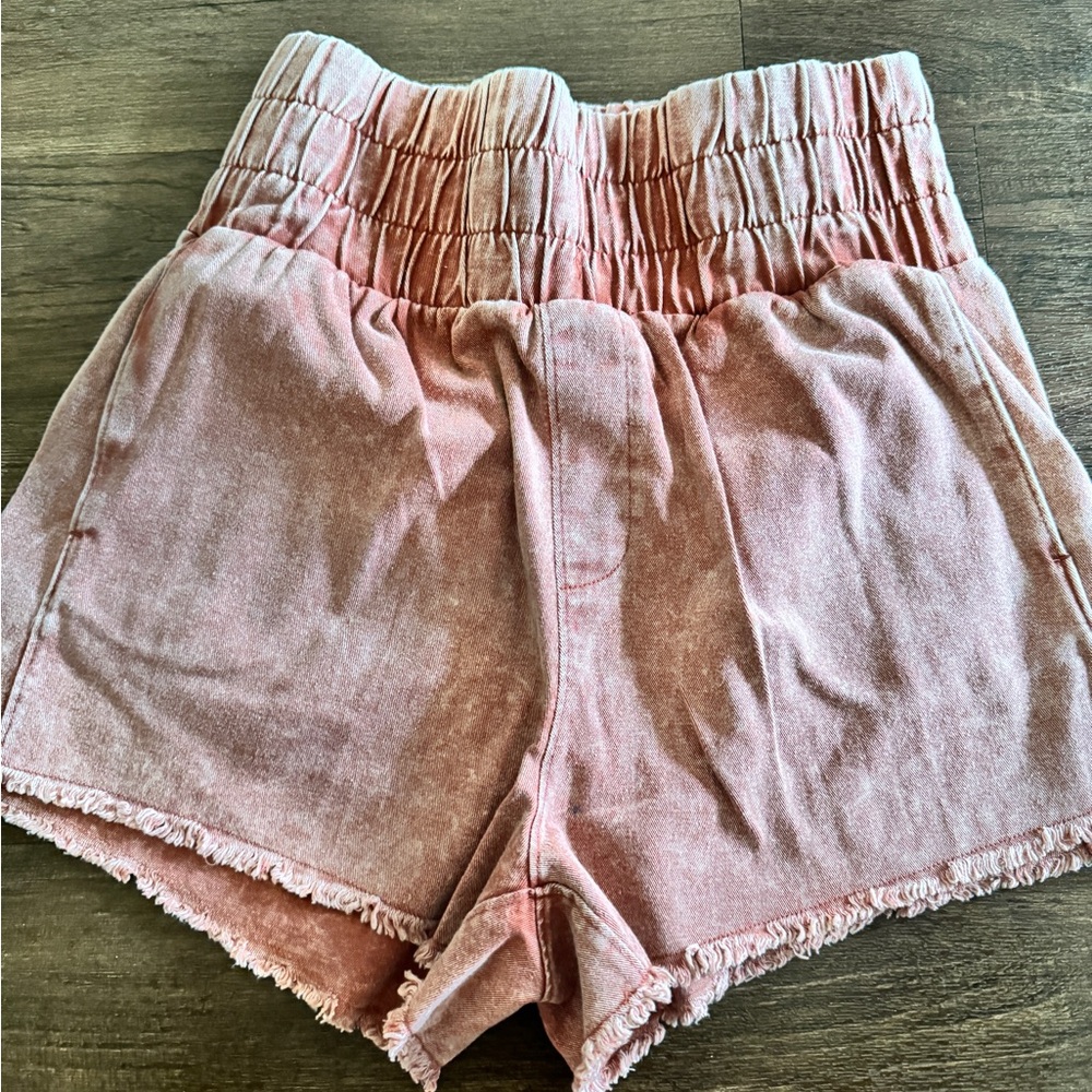 Pink Lily high waisted shorts